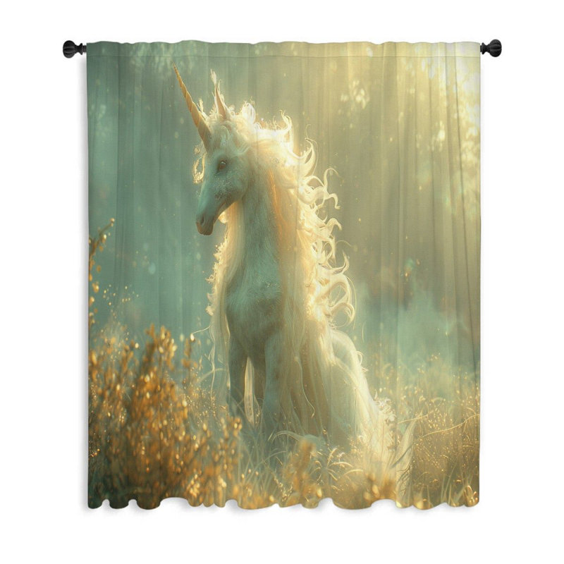 Dharamvir Sheer Curtain Single Panel, 53" W x 87" L
