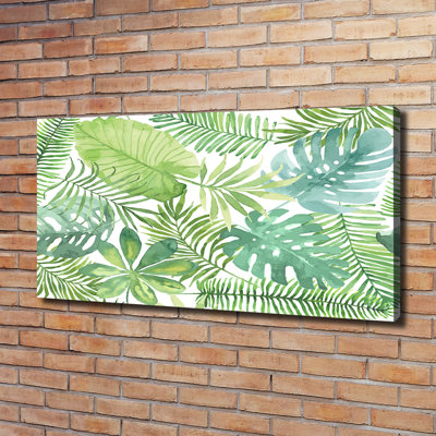 Tropical Leaves - Wrapped Canvas Print