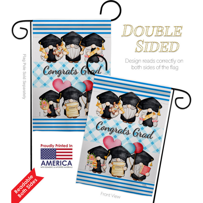 Double Sided 18.5'' H x 13'' W Polyester Garden Flag