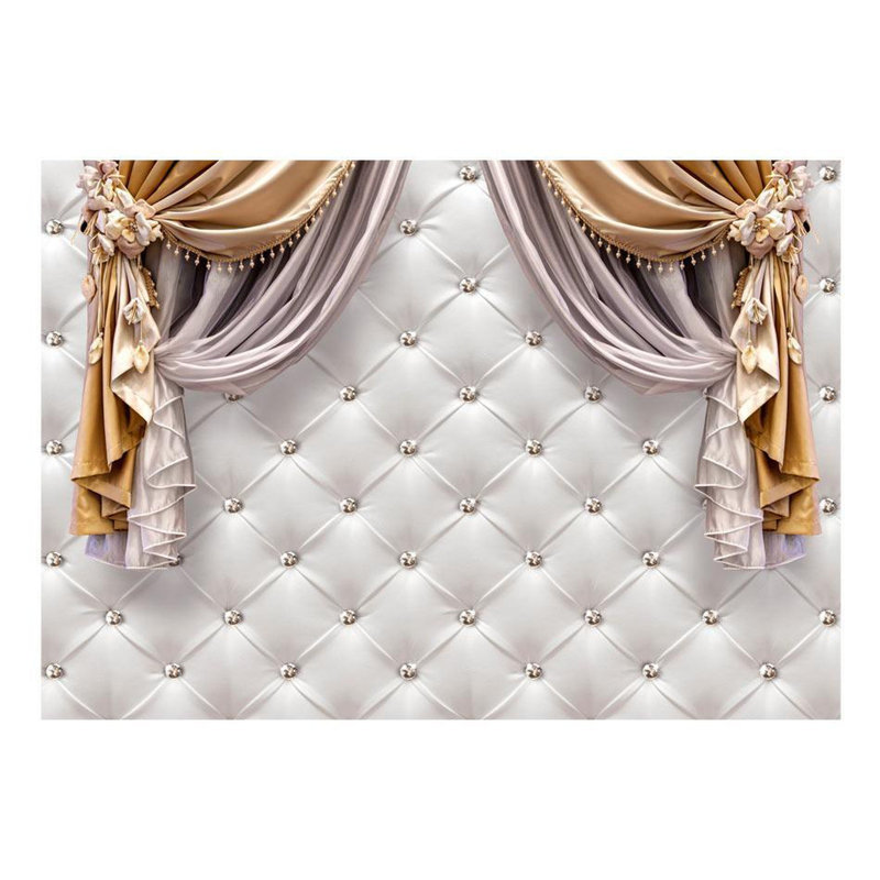 Adhésif mural Jess Peel & Stick - motif Chesterfield glamour - adhésifs muraux amovibles, L 41 po x l 57 po