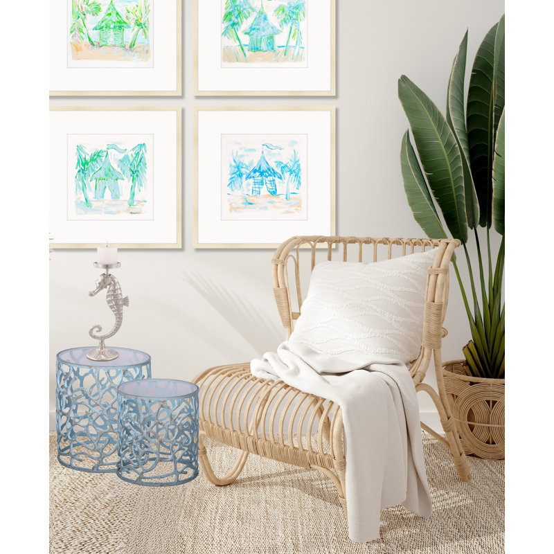 Glass Top End Table Set