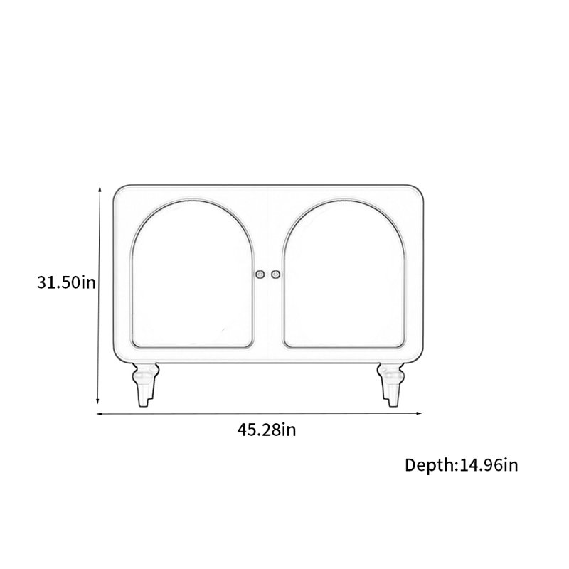 Armoire de vestibule de style rétro américain