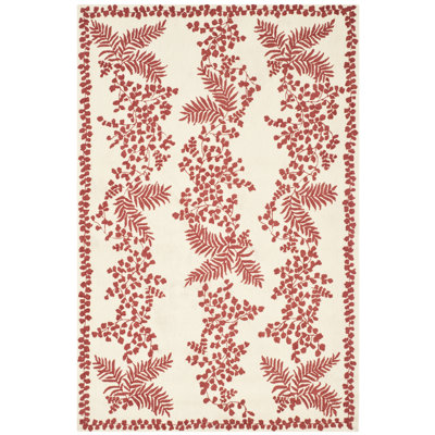 Martha Stewart Wool Pile Floral Rug