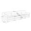 Canapé 4 places en chenille avec tiroirs de rangement cachés - Canapé modulaire très profond pour salon-120017339-120017338