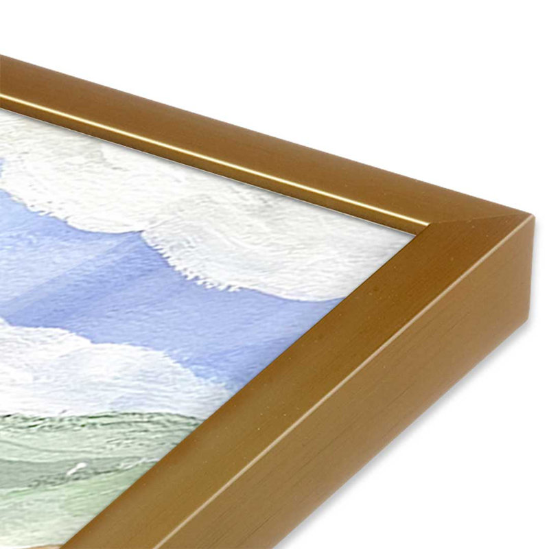 «Gouache Rainbow Landscape» par Garima Dhawan, reproduction d'art sur toile, Gold, H 24 po x l 18 po