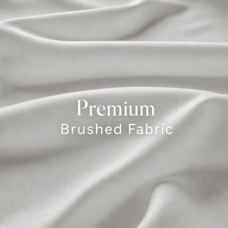 Modern Microfiber Duvet Cover Set - Basics by Wayfair™, Light Gray, Full/Queen Duvet Cover + 2 Full Shams