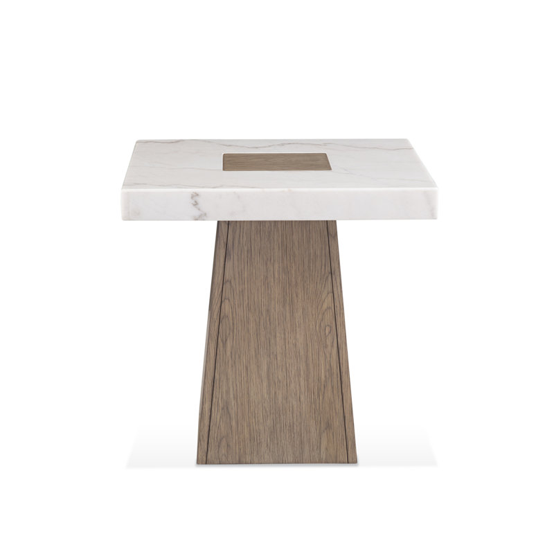 Table basse à piédestal Foxglove, H 24 po x L 24 po x P 24 po