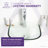 ANZZI Cadenza 16.5'' White Tempered Glass Circular Bathroom Sink
