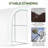 Lean To Greenhouse, Walk-In Green House, Plant Nursery With 2 Roll-Up Doors And Windows, PE Cover And 3 Wire Shelves-115824177-115824178