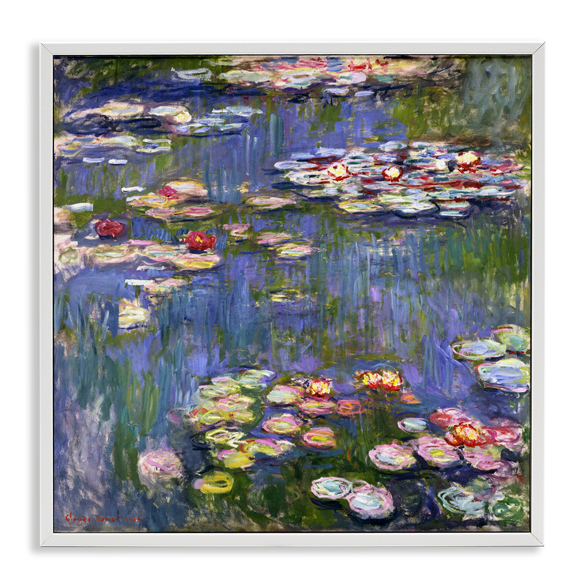 DECORARTS Stampa Giclée Incorniciata - "Impressione, Levar Del Sole" Di Claude Monet 76x61cm - Tela Quadro - 3