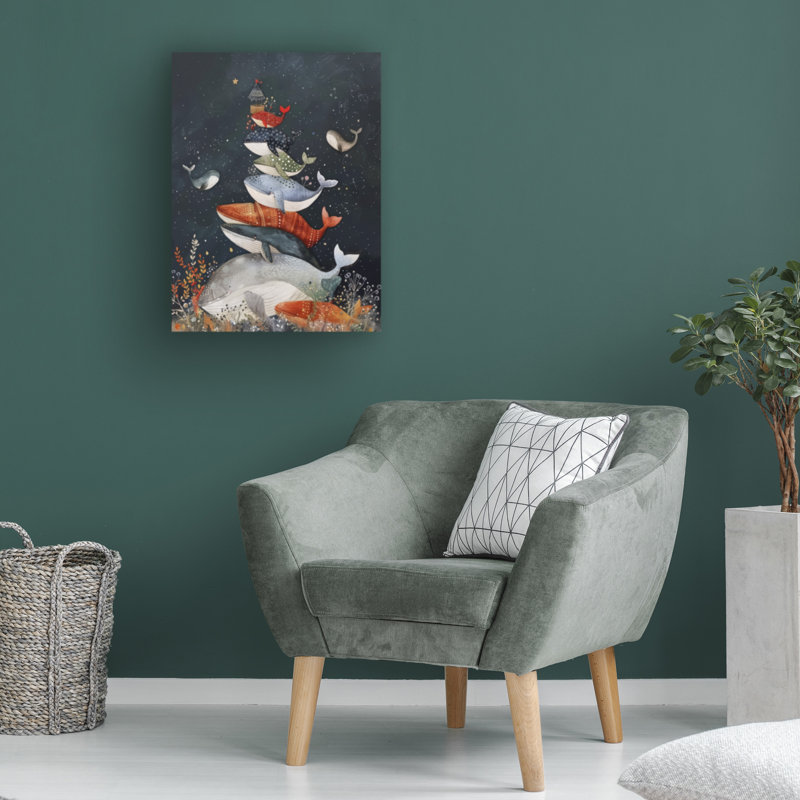 Bolog Doron David Pile Of Whales Canvas Art, 19" H x 14" W