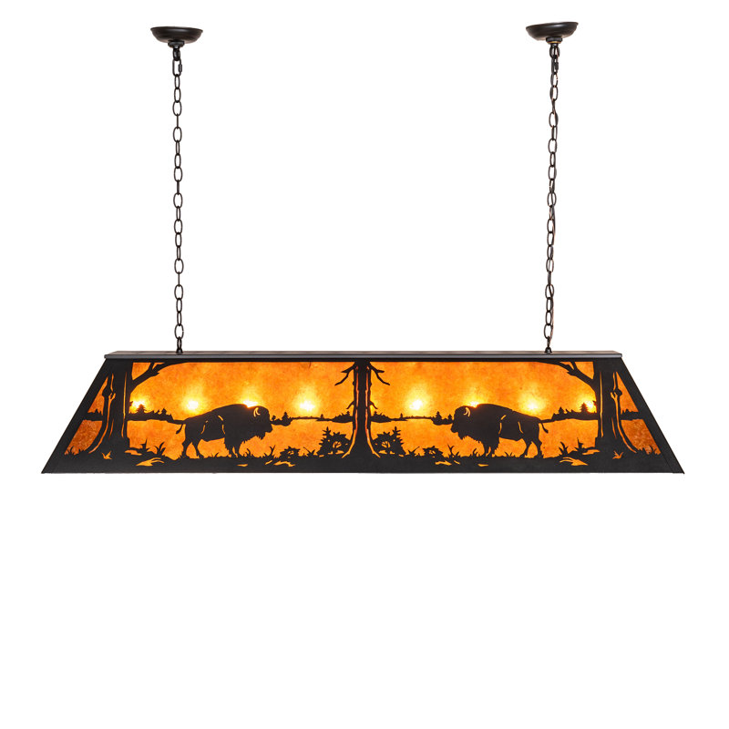 Luminaire suspendu 60 po Long Buffalo At Lake Oblong