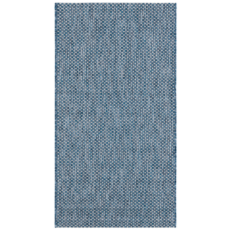 Tapis intérieur / extérieur gris Herzberg Mull, Rectangle 2 pi 7 po x 5 pi