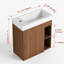 Meuble-lavabo mural de 20 po avec lavabo, parfait pour les petits espaces