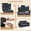  Modern Fabric Sofa Couch 2 Seater Sofa  Upholstered Loveseat-961439807