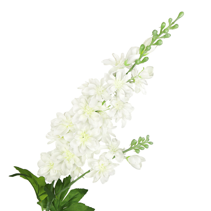 Fleur artificielle Delphinium, Blanc