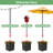 Union Rustic Ilerioluwa Wooden Planter Box with String Light Pole Insert, Classic Stacked Panel Design, Weather-Resistant Finish, Wood Planter Boxes Outdoor, Wooden Planters with Integrated Drainage-715556645-715556642