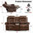 Manual Reclining Loveseat With Storage Console And Cup Holders-1935698362