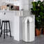 Poubelle en acier inoxydable haute capacité 13 / 18,5 gallons avec couvercle à pousser et seau intérieur amovible pour une utilisation commerciale extérieure