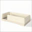 Twin Size Faux Leather Upholstered Montessori Floor Bed with Removable Guardrails for Kids, Low Profile and Safe Design-133527067