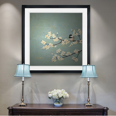 « chickadee & dogwood i », peinture