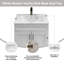 Ensemble de meuble-lavabo Shaker avec base pour lavabo 30 po (gris clair / érable / blanc)-98901916