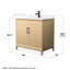 Janna 36" Freestanding Single Bathroom Vanity with Quartz Top-546742953-546742959-546742952