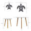 Ensemble de 2 tables basses gigognes Triangle
