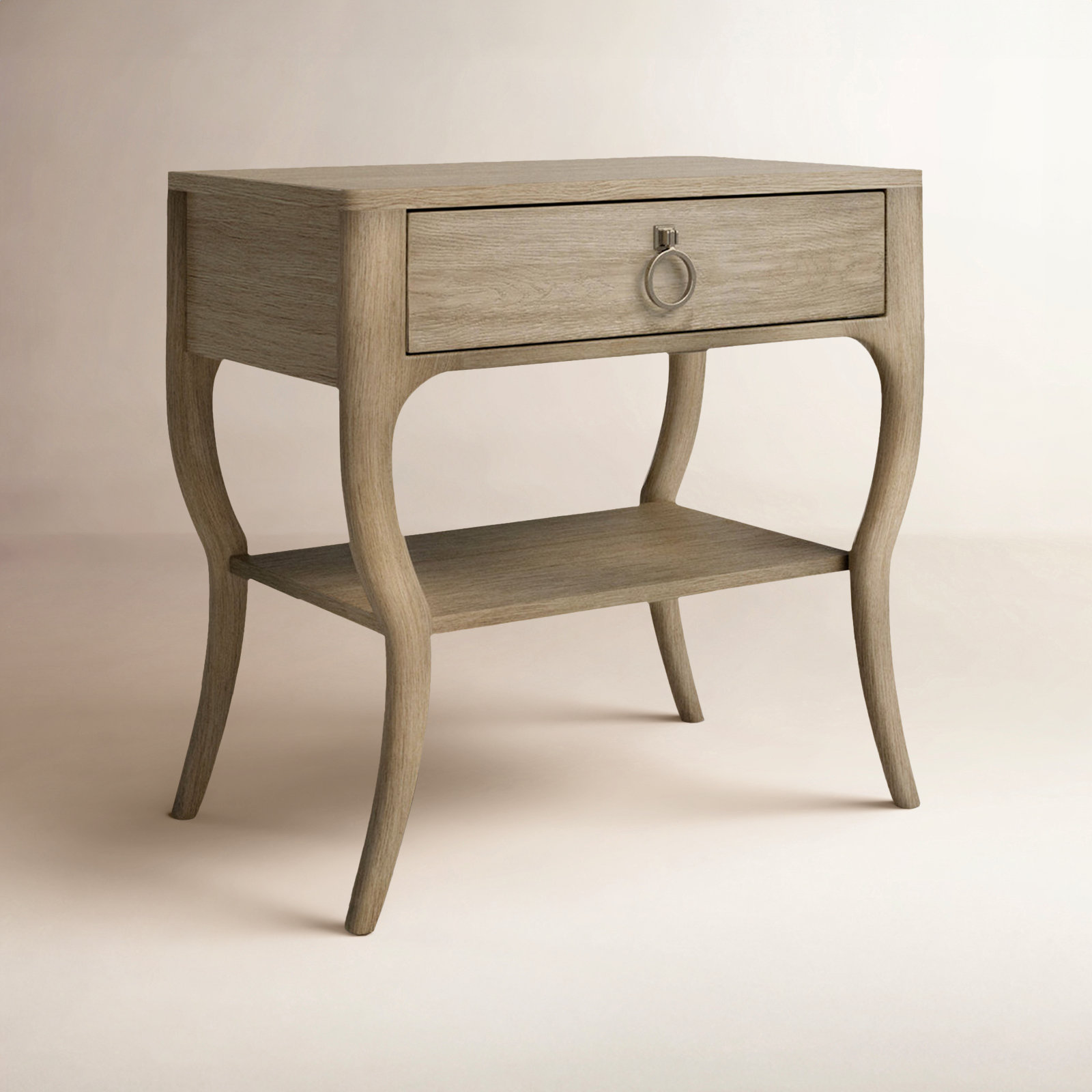 Regan 1-Drawer Nightstand, Natural