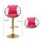 Nakyra Swivel Upholstered Adjustable Height Counter Stool with Metal Frame-1966517523