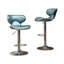 Ensemble de 2 tabourets pivotants réglables Masaccio avec base chromée Airlift-1223950297