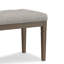 Banc de repose-pieds touffeté à aspect lin l 48 po Waverly-105353006