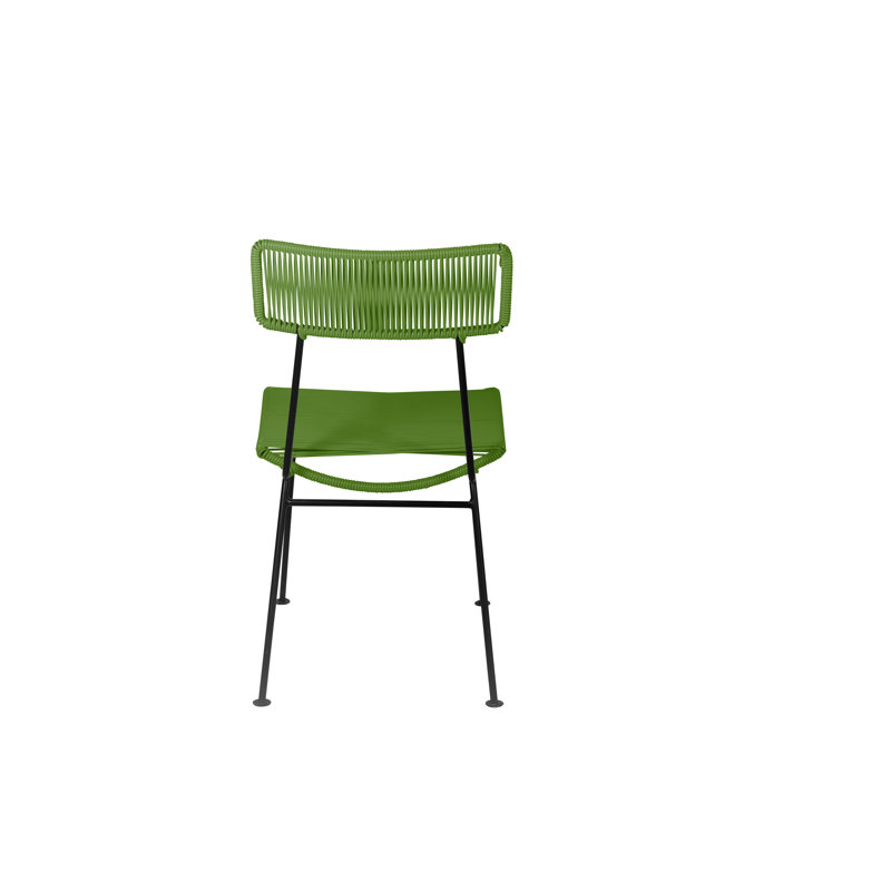 Hapi Indoor/Outdoor Handmade Dining Chair, Cactus/Black
