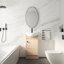 Petit meuble-lavabo autoportant avec lavabo