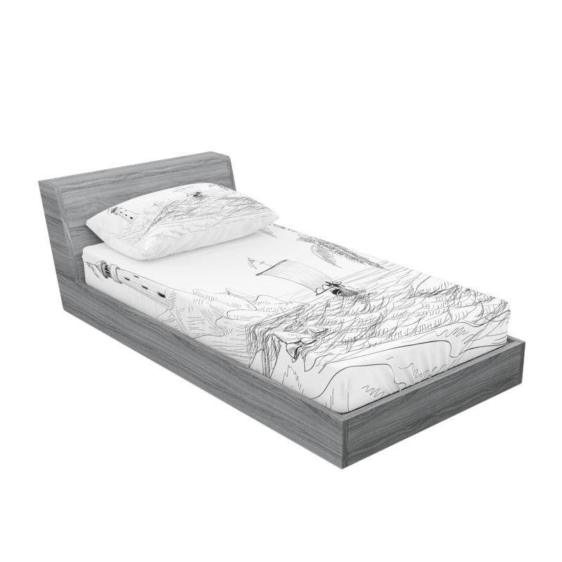 Microfiber Sheet Set, Twin XL Sheet Set with Fitted Sheet