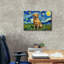 «Epic Graffiti» Labrador Retriever Starry Night »par Rich Monet, art mural sur toile, 26 po x 18 po-130694966