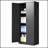 71 Inch Metal Garage Storage Cabinet, Secure Tool Organizer with Adjustable Shelves and Locking Doors