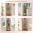 5-Tier Corner Shelf with Sturdy 5-Leg Base, Wooden Corner Bookshelf for Small Spaces, Wooden Plant Display Shelf, Thin Bookshelf for Living Room, Bedroom, Office (Brown)-360925609-360925614