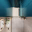 Adjustment,Universal Pivot Shower Door, Open Outside, With 1/4" Tempered Glass