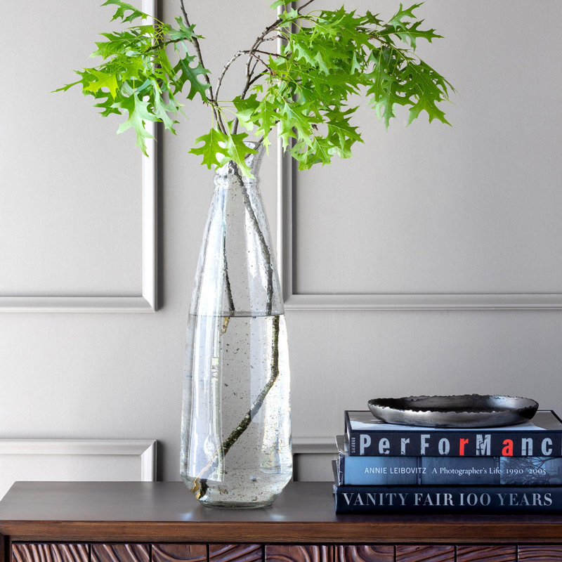 Coastal Cottage Recycled Glass Floor Vase
