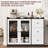 43" Coffee Bar Cabinet with 3 Drawers for Kitchen, Bedroom, Living Room-732324690