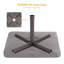 Pamlea 20,4 Lb. Base en plastique HDPE pour parasol en porte-à-faux