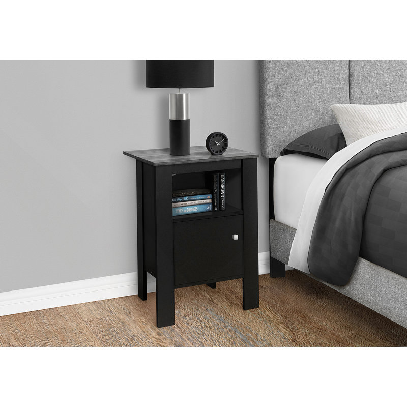 Versatile Accent Table For Side, End, Nightstand, Lamp, And Storage Purposes In Living Room And Bedroom With Transitional Design