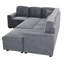 Canapé modulaire convertible 4 pièces Wilfrid-1930880047