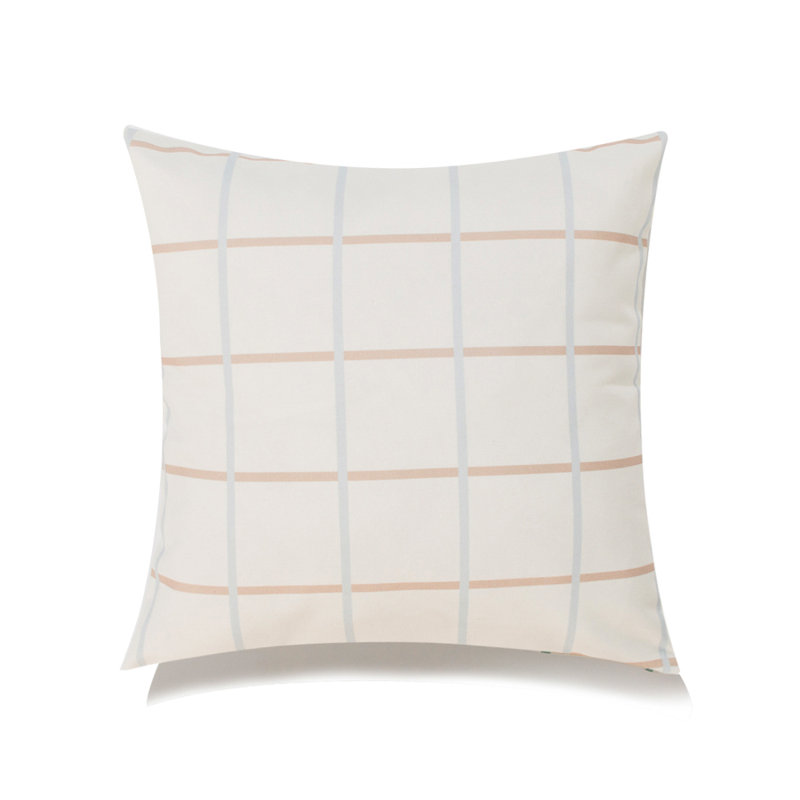 Coussin Michael Penney, Polyester/ Bourre en polyester, Bleu/brun