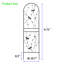 Treillis de jardin en métal 71 po x 19,7 po, support à fleurs rouille, support pour plante d'extérieur, noir, plan d'assemblage simple, paquet de 71 po x 19,7 po, support antirouille, aide, processus d'installation