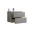 Meuble-lavabo mural 24 po avec lavabo en céramique avec un trou de robinet, grand meuble-lavabo flottant avec rangement pour salle de bain moderne, pré-assemblé-2051217294