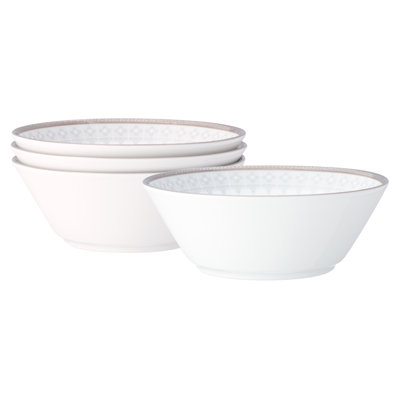 Bol à fruits en colonnade argentée Noritake, 5 po, 9 oz