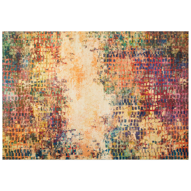 Oriental Machine Tufted Shag Area Rug, Rectangle 160 x 230 cm
