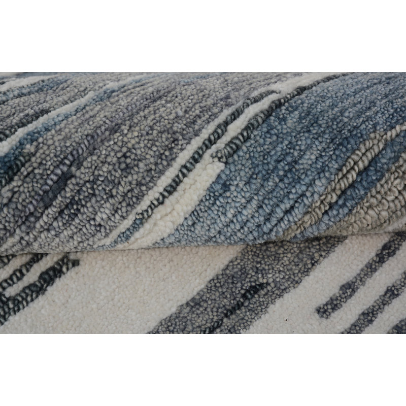 Moroccan Wool Area Rug, Rectangle 10' x 14'